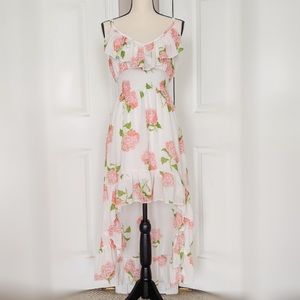 NWOT Floral High Low Dress